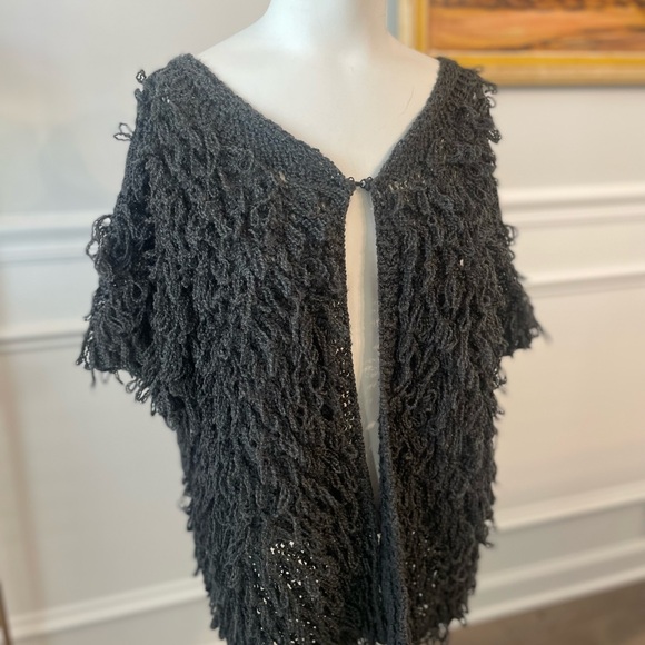 New Directions Charcoal Knit Cardigan - Picture 2 of 4